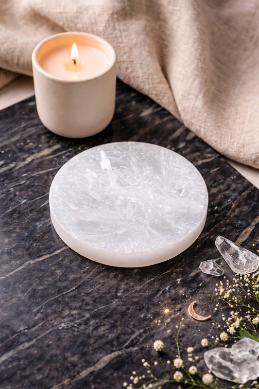 Star Crystal Charger (Raw Self-Charged Selenite Plate)
