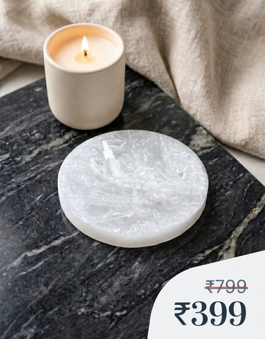 Star Crystal Charger (Raw Self-Charged Selenite Plate)